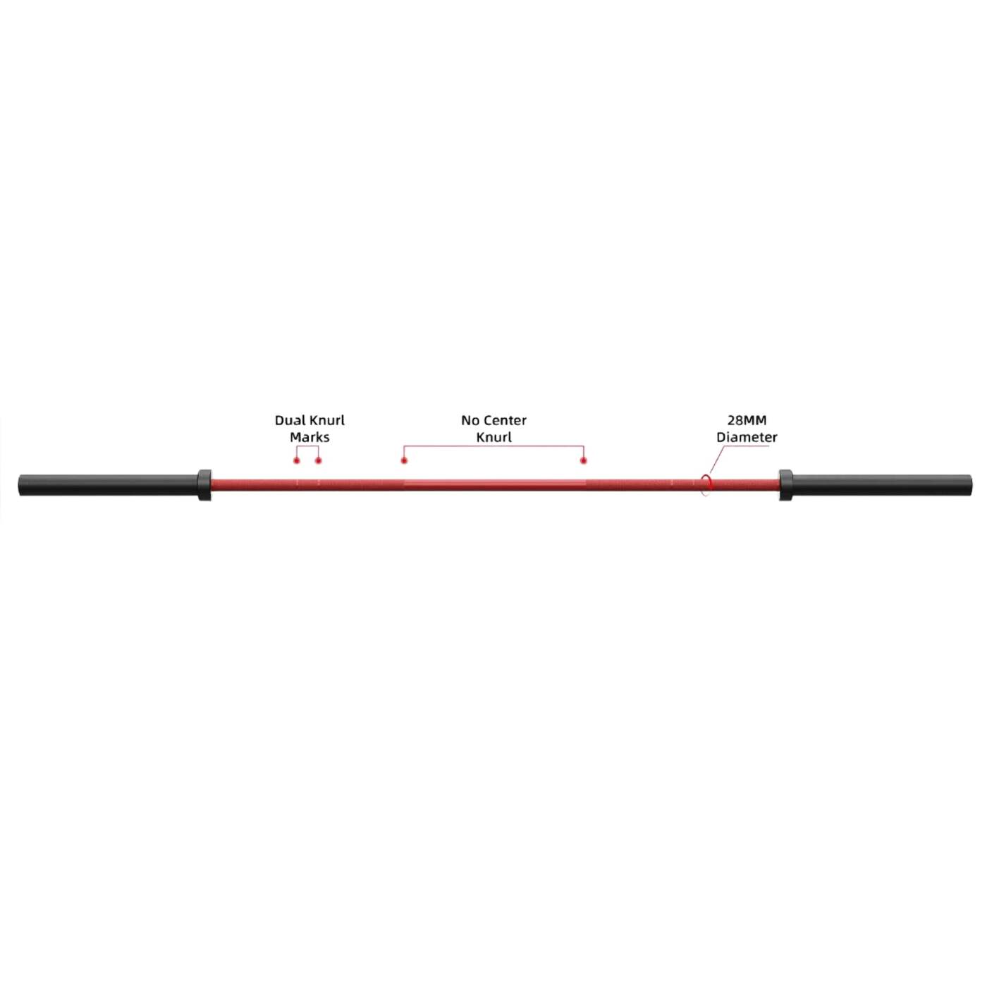 Legion 7' Olympic Power Bar, Red Ceramic