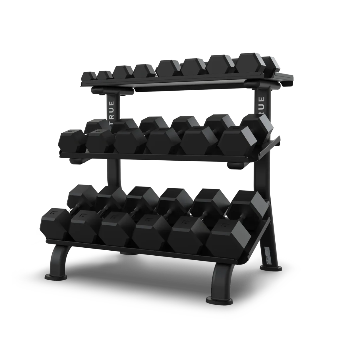 FS-24 3-Tier Flat Tray Dumbbell Rack (5-50 LB)