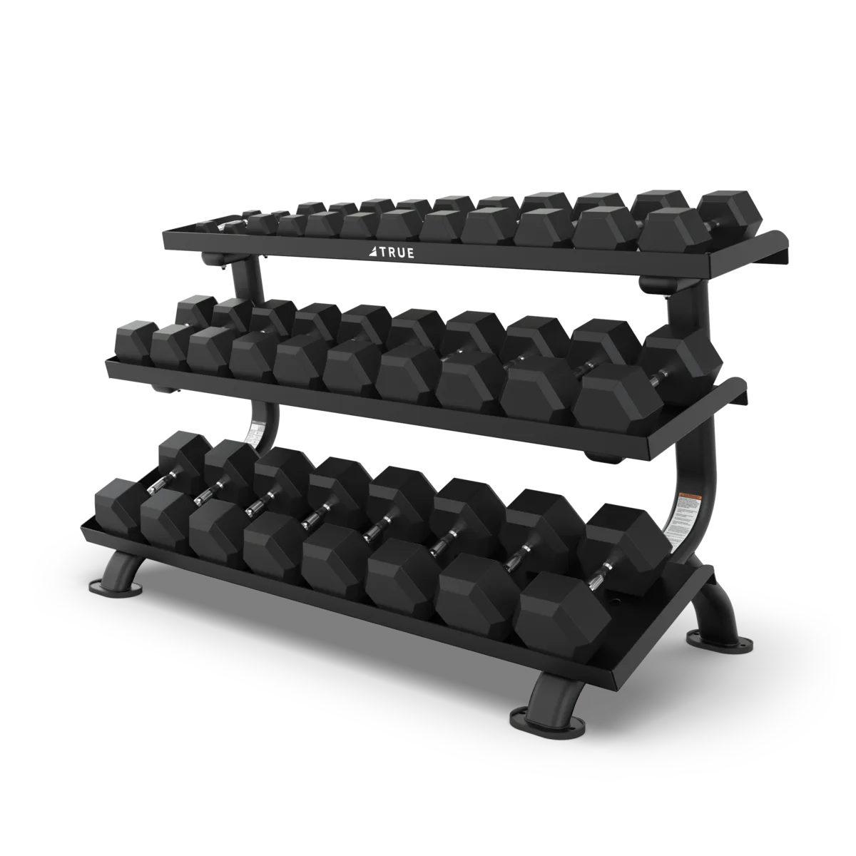 SF1075 3-TIER FLAT TRAY DUMBBELL RACK (5-75 LB)